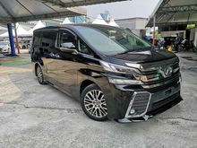 2015 Toyota Vellfire 2.5 ZG Mileage 28k KM Only. Japan Certificate Provided. ZG Pilot Seat .Local KL AP. High Grade Car