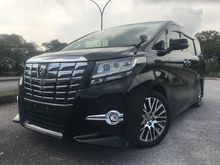 2015 Toyota Alphard 2.5 G S C Package MPV**JBL HOME THEATER**JBL REAR ENTERTAINMENT**PRE-CRASH**PREMIUM WARRANTY**