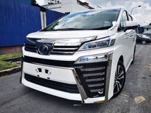 2018 Toyota Vellfire 2.5 ZG Free 5 Years Warranty