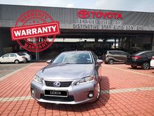2013 Lexus CT200h 1.8 Luxury + UNDER WARRANTY+FULL SERVICE RECORD LEXUS MALAYSIA