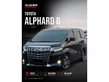 2021 Toyota Alphard 2.5 G MPV Black on Beige Hitam