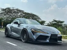 Varis GT Wing, Exhaust System, Aftermarket Sport Rim 2021 Toyota GR Supra 3.0 RZ Coupe Recond
