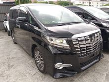 2016 Toyota Alphard 2.5 SC FULL SET ALPINE AUDIO TV PRE CRASH SYSTEM UNREG 16