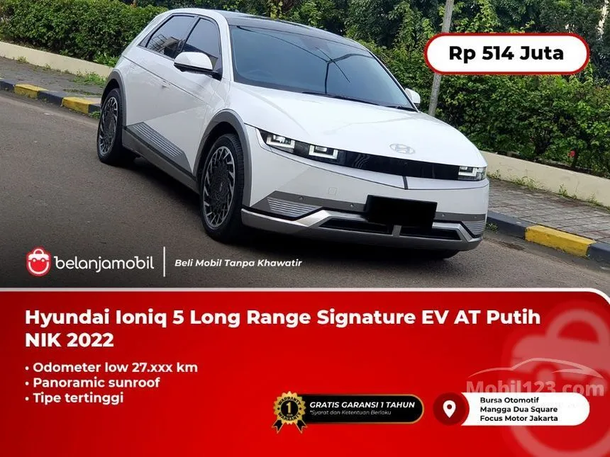 Jual Mobil Hyundai IONIQ 5 2022 Signature Long Range di DKI Jakarta Automatic SUV Putih Rp 514.000.000
