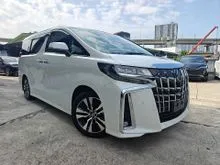 2021 Toyota Alphard 2.5 SC Grade 4.5 Ori Mileage 15K KM 3LED PCS LTA Display Audio Pilot Seat Leather Power Boot Unregister