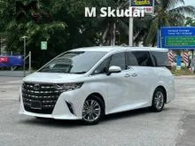 2025 Toyota Alphard 2.5 Z SUBROOF 2PD 7SEATER 4CAM 5A 10K KM 5YRS TOYOTA WARRANTY