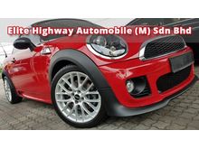 Mini Cooper S 1.6 JCW Coupe (A) Year Made 2014 Auto Bavaria Mini Service Done 40K km