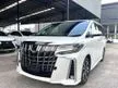 Recon 2021 Toyota Alphard 3.5 MPV / JBL / DIM / BSM / SUNROOF MOONROOF / 4CAM / V6 2020 2021 / GRADE 5AA