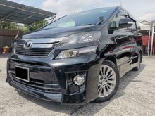 2015 Toyota Vellfire 2.4 Z Golden Eyes , 7 SEATER , 2 POWER DOOR , REVERSE CAM ** 1 OWNER , LOW MILEAGE **