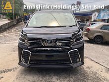 2016 Toyota Vellfire 2.5 ZG 7seats 360view Pre Crash Power Boot LED Light Push Start 7G