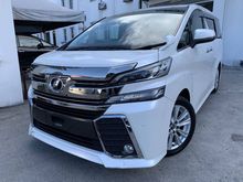 2017 Toyota Vellfire 2.5 MPV**PREMIUM WARRANTY**SHOWROOM CONDITION**HIGH TRADE-IN**