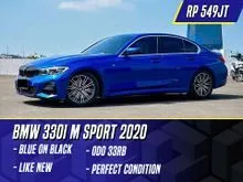 2020 BMW 330i 2.0 M Sport Sedan Blue on Black Biru 330 i MSport