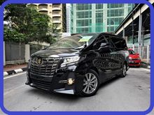 UNREGISTERED 2016 Toyota Alphard 2.5 SA TYPE BLACK SUNROOF MOONROOF CARROZZERIA PLAYER ALPINE ROOF MONITOR 7 SEATER LEATHER 2 POWER DOOR POWER BOOT