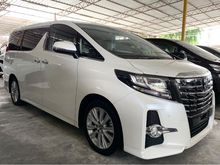 2016 Toyota Alphard 2.5 SA - ALPINE FULL SET - LEATHER SEAT - 5 YEARS WARRANTY