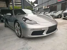 2017 Porsche 718 2.5 Boxster S Convertible,SPORT CRHONO,PDLS PLUS,SPORT EXHAUST,RED LEATHER,2017 UNREGISTER