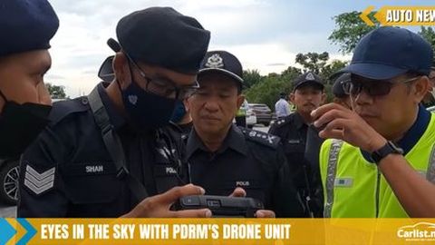 PDRM Drones Monitoring Emergency Lane Drivers On Highway