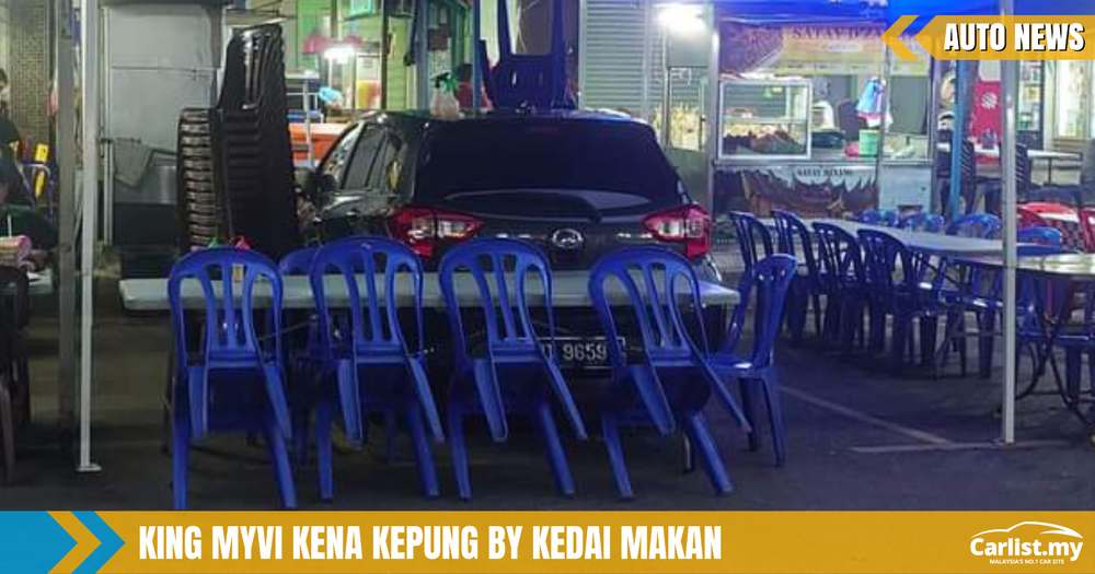'King Myvi' gets cornered by a restaurant