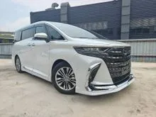 2024 Toyota Alphard 2.5 Z Sun Roof 4Cam360View DIM HUD Advance Drive Roof Monitor Display Audio Leather Power Boot Side Step Modelistakit Unregister