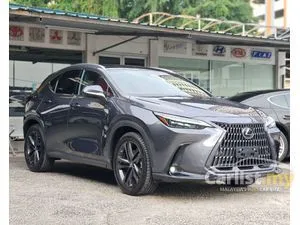 2022 Lexus NX 250 2.5 VERSION-L SUV, NX250, GRADE 5AA, ORI 17K KM, BLACK & RED INTERIOR, REVERSE CAMERA, HUD, BSM, PANORAMIC ROOF, COOLER SEATS