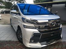 2016 Toyota Vellfire 2.5 ZG MAXIMUM SPEC JBL 4CAMERA SUNROOF