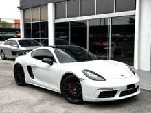 2017 Porsche 718 2.0 Cayman Coupe DIRECT OWNER FAST LET GO UNIT Sport Exhaust GT Spoiler