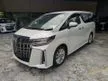 Recon Unreg Recon 2018 Toyota Alphard 2.5 SA 7 seat Cheapest in Town WHITE