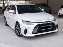 2024 Toyota Vios 1.5 G Sedan UNDER WARRANTY TOYOTA FULL SERVICE LOW MILEAGE 34K 360 CAMERA LEATHER SEAT