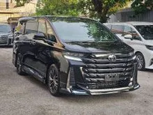 OFFER GRADE 5A UNREG 2025 Toyota Vellfire 2.4 Z Premier MPV BLACK/BLACK SEAT/HUD/ROOF MONITOR/DIM/BSM/FREE 6 YEAR WARRANTY/PROCESSING FEE RM1350