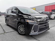 2015 Toyota Vellfire 2.5 Z G UNREG ,ROOF MONITOR, 4 YRS WARRANTY