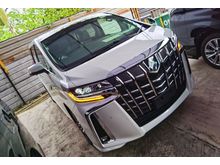 TOYOTA ALPHARD 2.5 SC 3 LED LIKE NEW CAR SUNROOF BSM DIGITAL INNER MIRROR ANDROID PLAYER 2019 JAPAN UNREG FREE 3 YRS WARRANTY
