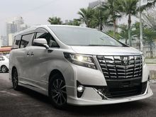 NO GST 2015 Toyota Alphard 3.5 GF FULL LOADED FULL NAPPA BIEGE LEATHER