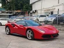 2016 Ferrari 488 3.9 GTB Twin-Turbo V8 Coupe - 30K KM Front Suspension Lifter, Carbon Fibre Exterior & Interior, Front & Rear Parking Cameras
