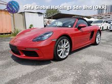 2016 Porsche 718 2.0 Boxster Convertible (CHEAPEST PRICE IN TOWN) FULL SPEC /PDLS PLUS /SPORT CHRONO /SPORT EXHAUST /BOSE SOUND /REVERSE CAMERA /UNREG