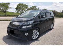 2013/16 Toyota VELLFIRE 2.4 ZG FACELIFT (A) POWERBOOT DUAL POWERDOOR PANORAMIC ROOF HOME THEATER PILOT SEAT