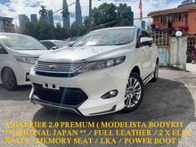2015 Toyota Harrier 2.0 Premium ** MODELISTA BODYKIT / FULL LEATHER / 2 X ELEC SEATS / MEMORY SEAT / POWER BOOT / LKA ** FREE 5 YEAR WARRANTY **
