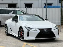 2023 Lexus LC500 5.0 S Package Coupe (A) Carbon Roof, Mark Levinson Sound, Active Spoiler, Alcantara Seat, Lexus Orange Calipers, Digital Meter, HUD