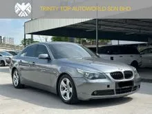 2007 BMW 523i 2.5 E60 Inline-6 ZF6 Sedan. Service Record, Full Leather Seat, Rear Sunshades, Electronic Seats.