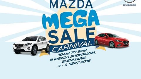 Mazda To Host Mega Sale Carnival from 3rd to 4th September