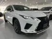 Recon 2019 Lexus RX300 F Sport New Facelift/Panoramic Roof/BSM/HUD/Low Mileage/Same Like New Car Condition/Best Selling SUV/New Arrival Ready Stock