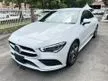 Recon 2020 Mercedes-Benz CLA250 2.0 4MATIC AMG Line Coupe - JAPAN , AMBIENT LIGHT , GRADE 4.5 - Cars for sale