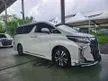 Recon 2019 Toyota Alphard 2.5 G SC MPV 3LED SUNROOF MODELISTA LOW MILEAGE UNREG