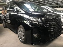 2016 TOYOTA ALPHARD 2.5 SA TYPE BLACK (ALPINE RADIO PLAYER/ SUNROOF) SPECIAL PROMOTION BAGI JADI JAA
