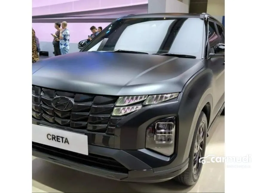 Jual Mobil Hyundai Creta 2024 Alpha 1.5 di Banten Automatic Wagon Hitam Rp 370.000.000