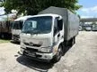 Used 2020 Hino XZU600R UBS 1 Ton 13 Feet Wooden Cargo Canvas 4800KG Lorry Original Condition