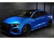 Recon 2022 Audi RS3 2.5 Sedan / ARA BLUE CRYSTAL / B&O / PANORAMIC ROOF