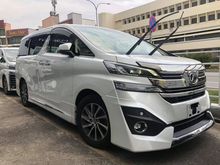 2016 TOYOTA VELLFIRE 3.5 VL FULL LOADED OFFER MCO 268K INTERESTED 011-2111 3500