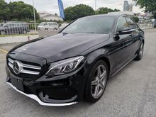 (FULL SPEC HEAD UP DISPLAY/POWER BOOT) 2015 Mercedes-Benz C180 AMG - JAPAN UNREG