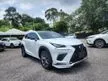 Recon 2020 Lexus NX300 2.0 F Sport SUV - Grade 5A - Apple Carplay / Android Auto, Red & Black Leather, 4 Camera, Sunroof - Cars for sale