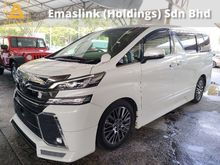 2015 Toyota Vellfire 2.5 ZG SUNROOF 360 SURROUND CAMERA TRD BODY KIT REAR MONITOR PRICE INCLUSIVE SST FREE 2 YEAR WARRANTY
