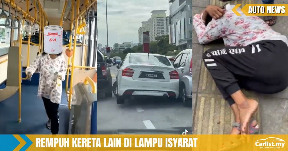 Wanita Hisap Gam Dalam Bas, Bawa Lari Honda City Ditahan Polis